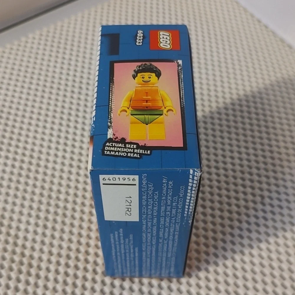 Lego Orange and White Building Set with Minifigure